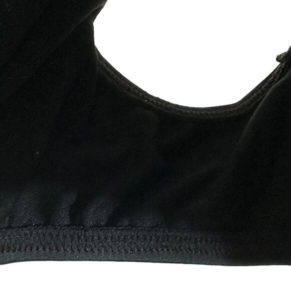 Kimi & Kai Halter Maternity Ruched Bodice One Piece Swimsuit Black Women M NWOT - Picture 9 of 10